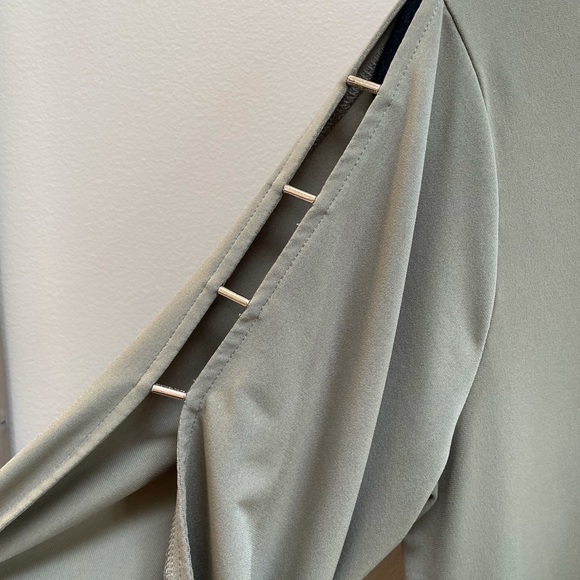 Sage Green Micheal Kors Blouse - Picture 3 of 5